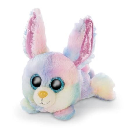 NICI Glubschis plyš Zajíček Rainbow Candy ležící, 15 cm