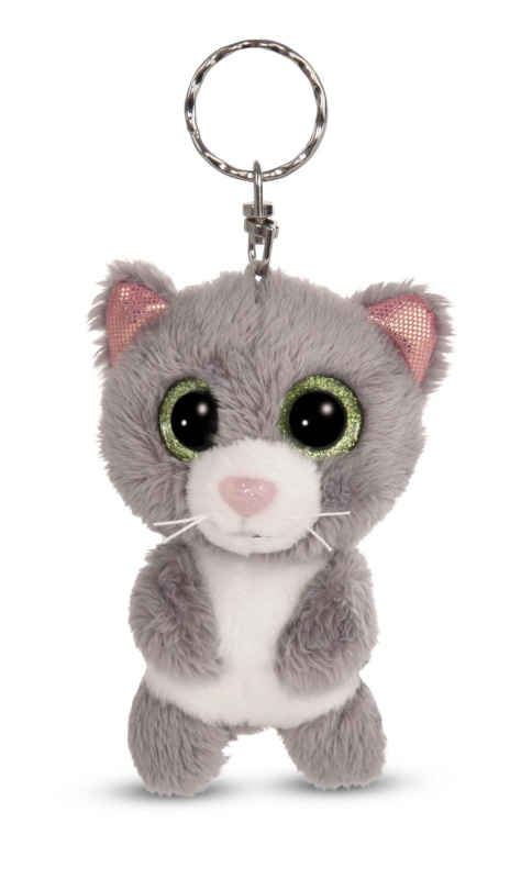 Glubschis plyšová klíčenka kočka Felinja šedá 9 cm