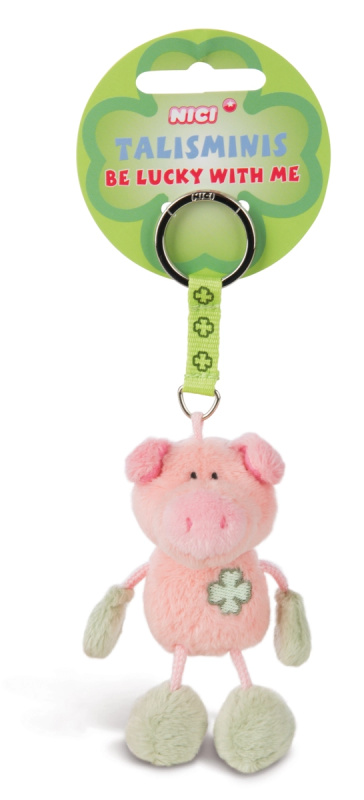 Plyšová klíčenka prasátko NICI Talisminis 8,5 cm