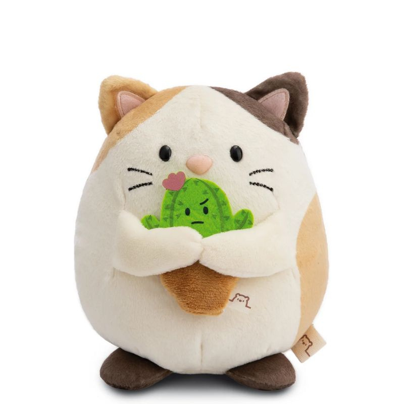 NICI plyš MyMochi Kočička Angy 16cm s kaktusem v dárkovém balení, 11x12x6,5cm