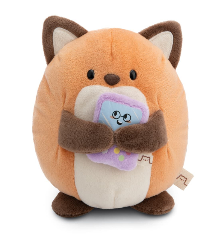 NICI plyš MyMochi Liška Geeks 16cm s videohrou v dárkovém balení,11x12x6,5cm