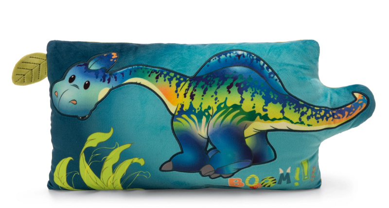 NICI polštář Dino Snackilus 43x25cm, green