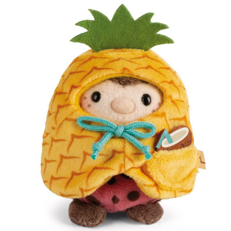 NICI plyš MyMochi Beruška Dozz 8 cm v kostýmu ananas s kokosem,set dárkové bal.