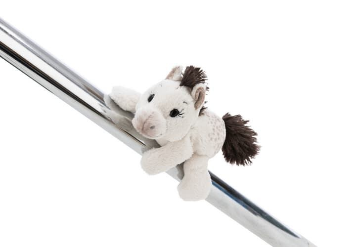 Nici magnetická plyšová figurka Pony Mony 12 cm – bílý poník