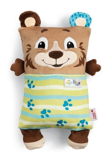 NICI Cosidoos plyš Medvěd oboustranný motiv 30x20cm