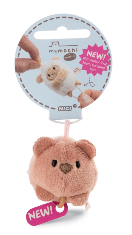 Nici MyMochi mini medvídek Nomo s elastickou gumičkou, 5 cm