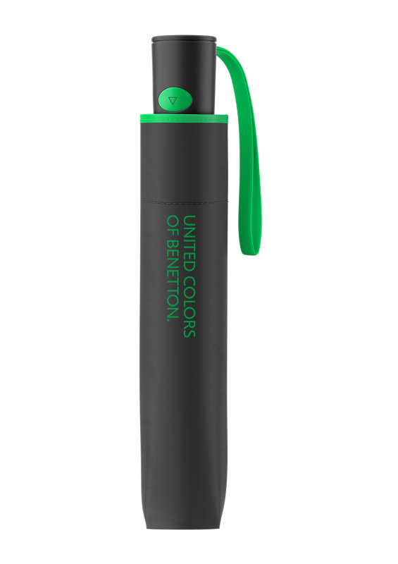 UNITED COLORS OF BENETTON Benetton deštník Skládací automatický Černý 28cm/95cm