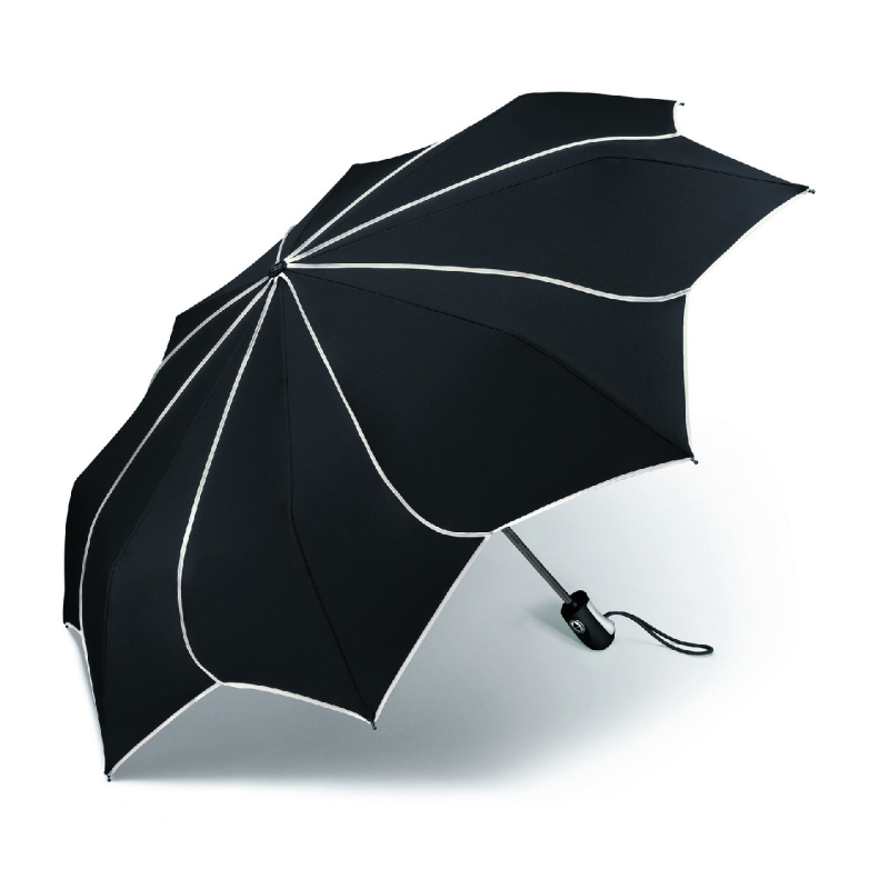 Pierre Cardin deštník skládací automatický Černý 27.5cm/98cm