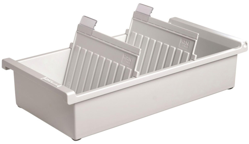 Kartotéka HAN A6 - 171 x 76 x 346 mm, na šířku, šedá