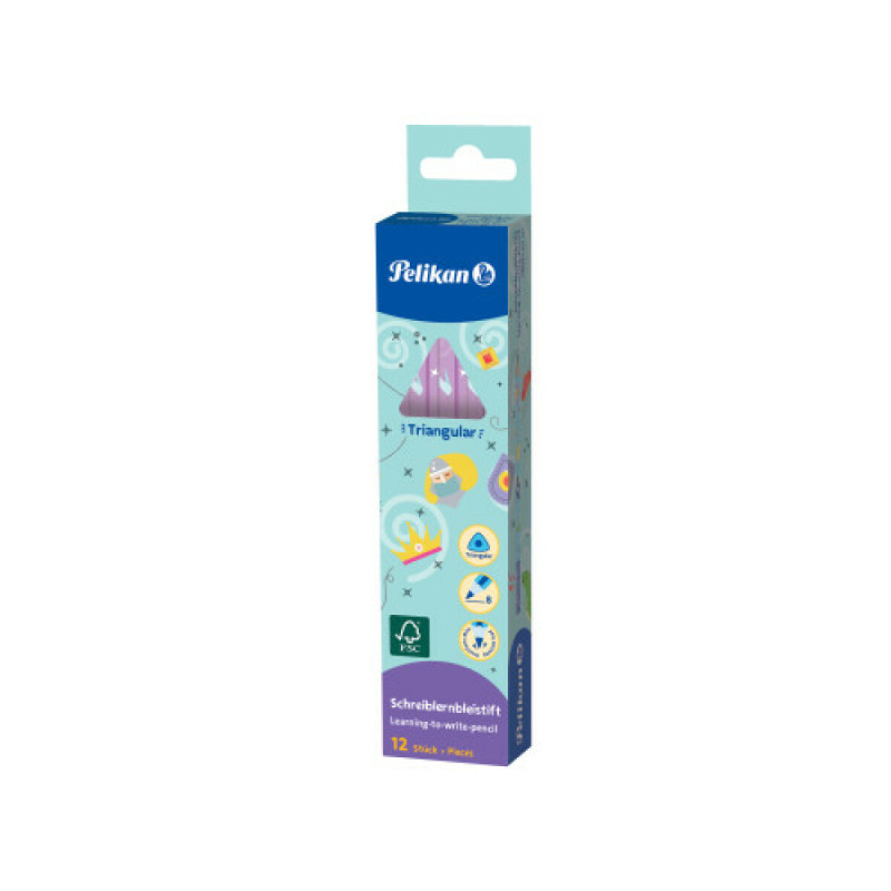 Pelikan - Tužka B, Jumbo, 1 ks, trojhranná, silná