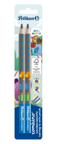 Pelikan - Tužka B, Combino, 2 ks, trojhranná
