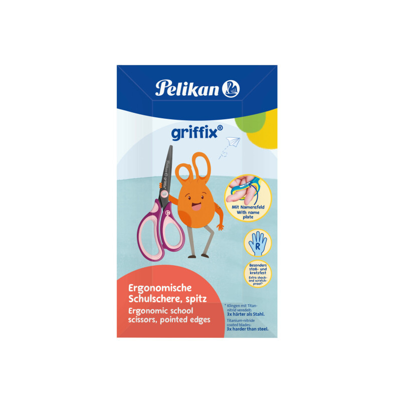 Pelikan - Nůžky Griffix pro praváky, fialové