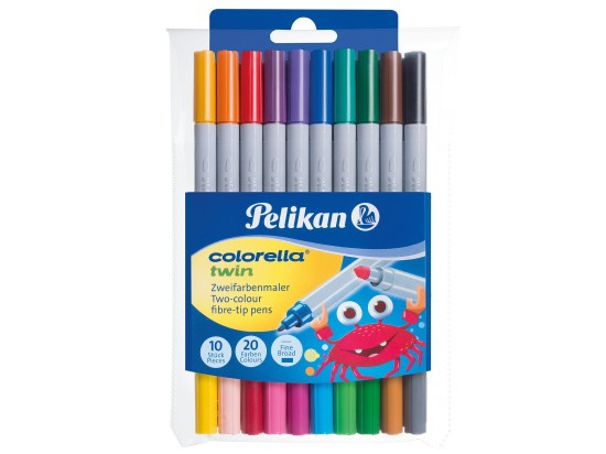 Oboustranné fixy Pelikan Colorella® twin C 304 - 10 ks / 20 barev