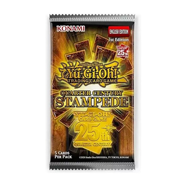 Konami Yu-Gi-Oh Quarter Century Stampede Booster
