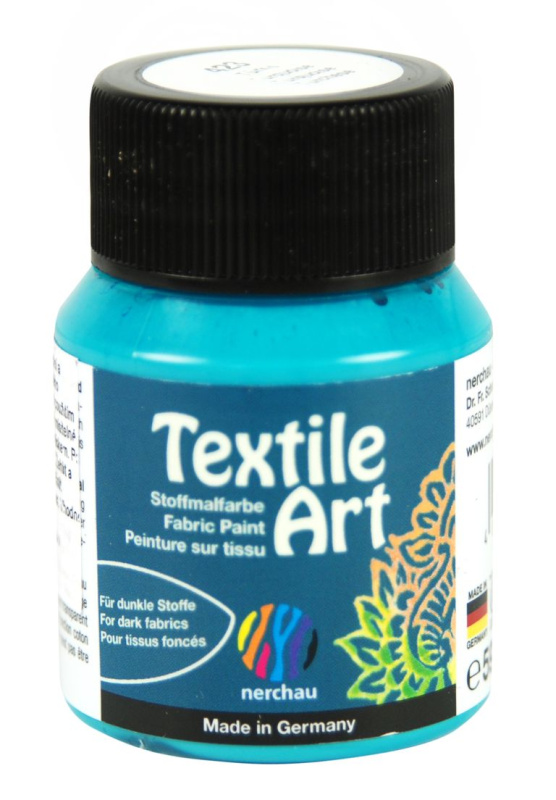 Barva na tmavý textil Nerchau, 59 ml - tyrkysová