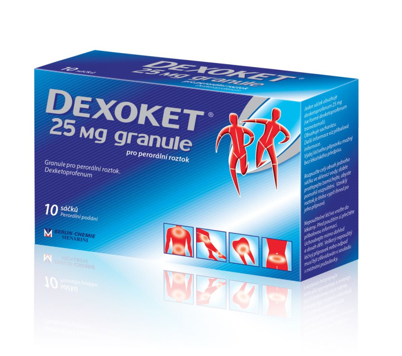DEXOKET 25MG Granule pro perorální roztok 10