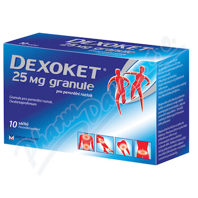 DEXOKET 25MG Granule pro perorální roztok 10