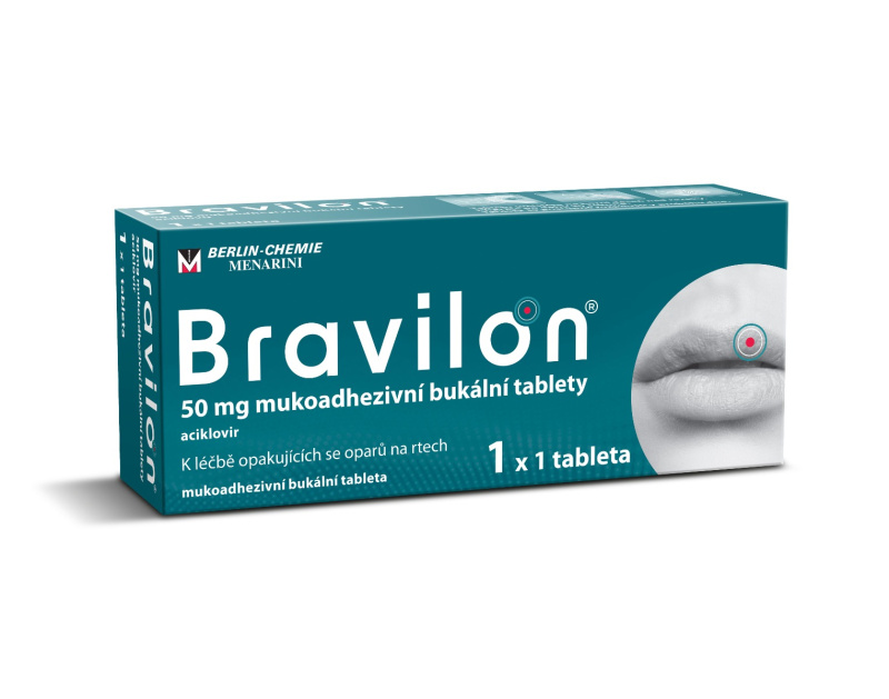 BRAVILON 50 mg mukoadhezivní bukální tableta 1 kus