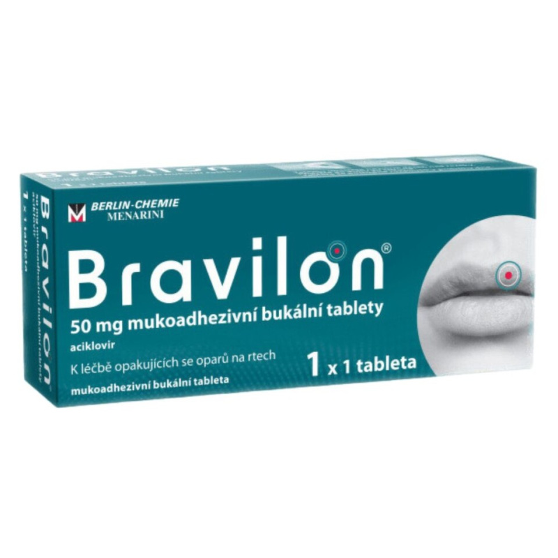 BRAVILON 50 mg mukoadhezivní bukální tableta 1 kus