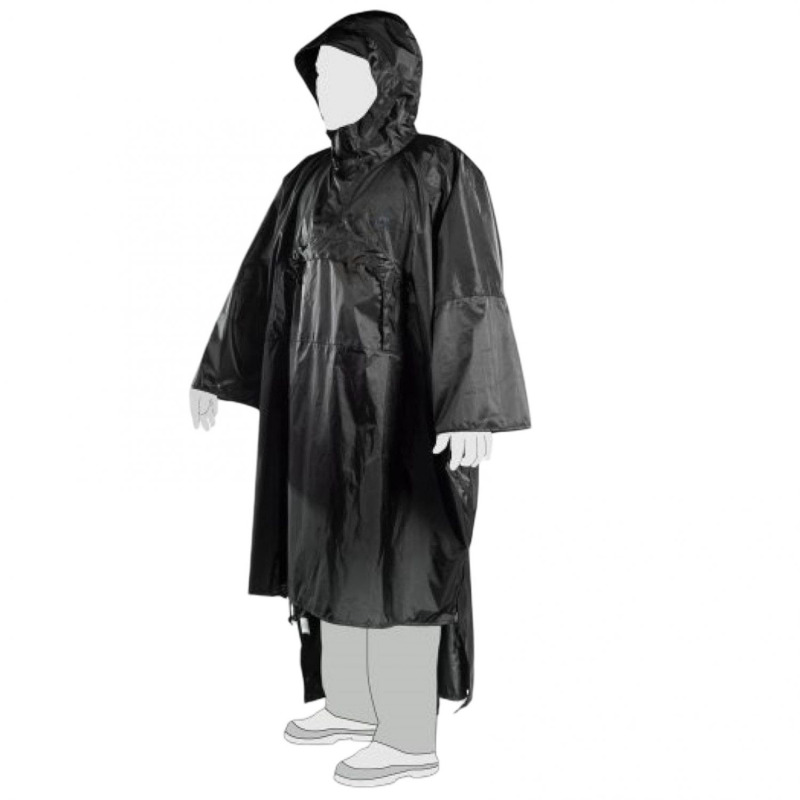 Tasmanian Tiger Tac Poncho, pláštěnka, černá
