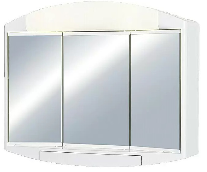 Zrcadlová skříňka s osvětlením Jokey Elda / 59 x 49 cm / plast / bílá Varianta: ivi2