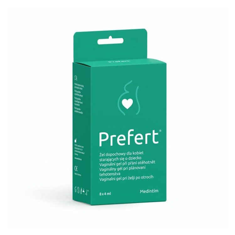 MEDINTIM Prefert vaginální gel na podporu početí 8 x 4 ml