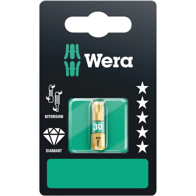 Wera Bit Torx 867/1 Bi-Torsion s diamantovým povlakem TX30 x 25 mm