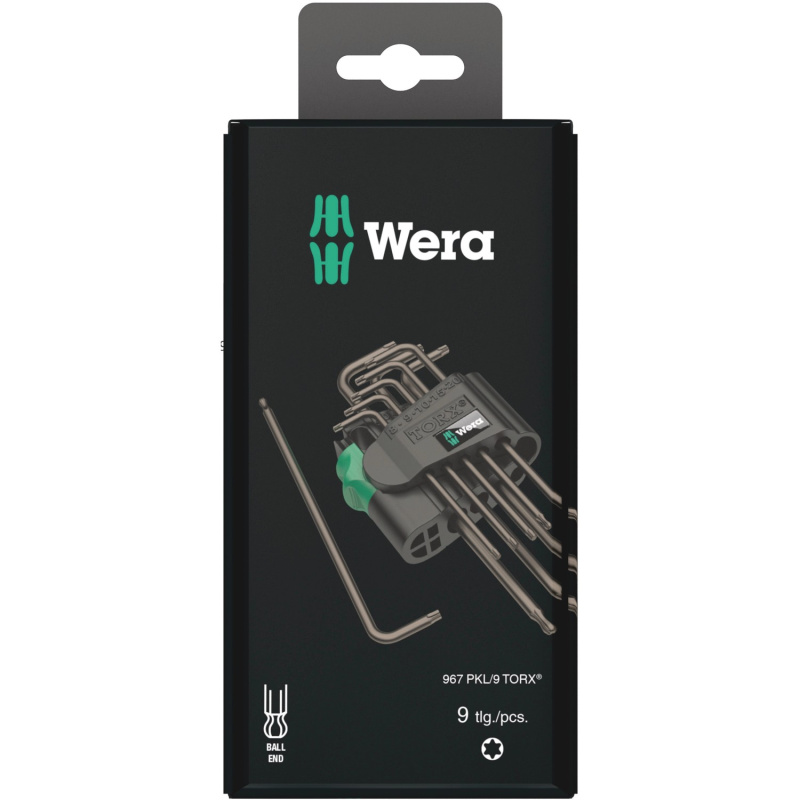 Wera Sada úhlových klíčů 967/9 TX 1 SB BlackLaser, 9dílná