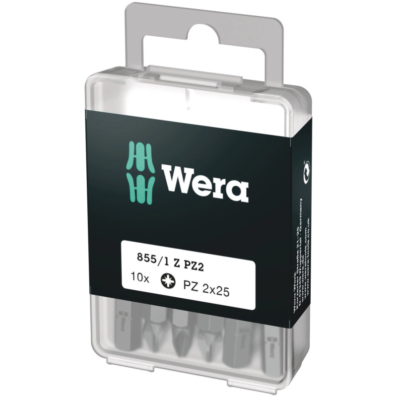 Wera Sada křížových bitů 855/1 Z DYI, PZ2 x 25 mm, 10 dílná