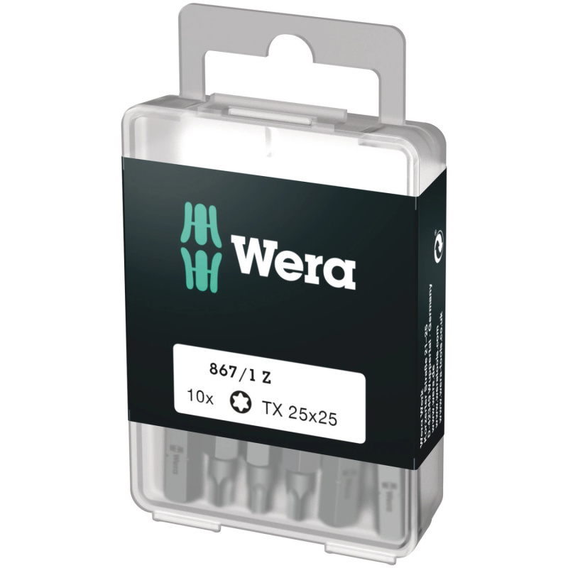 Wera Sada bitů Torx 867/1 Z DYI, TX25 x 25 mm, 10 dílná