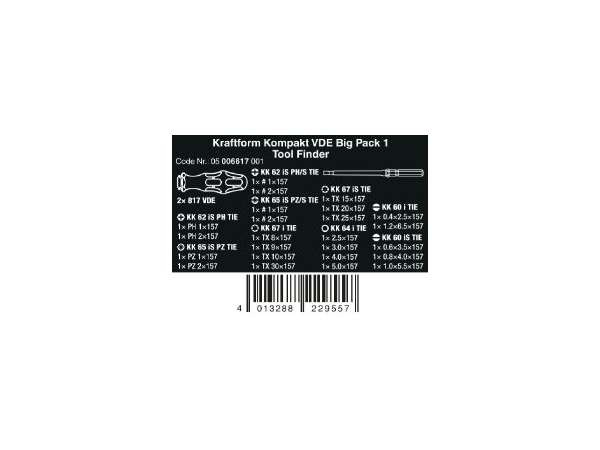 Wera Sada ručních držáků s čepelemi Kraftform Kompakt VDE Big Pack, 26dílná