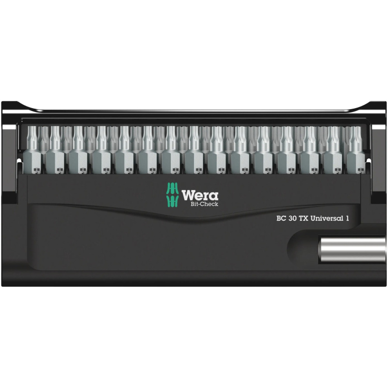 Wera 057900 Šroubovací bity 1/4" Bit-Check 30 TX Universal 1 SB (Sada 30 dílů)