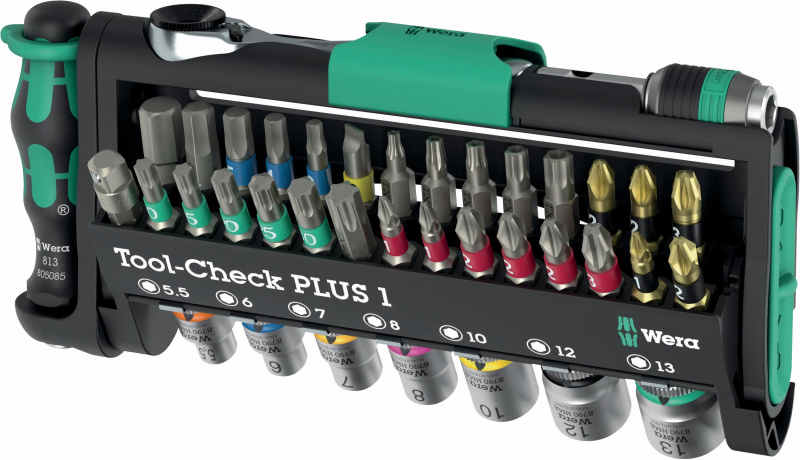 Wera Kompaktní ráčnová sada Tool-Check PLUS 1, 39dílná
