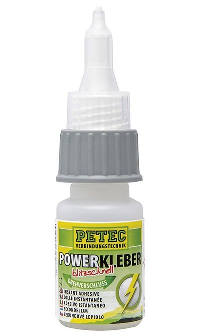 Vteřinové lepidlo na plasty a kovy Power Kleber, 20 g - Petec