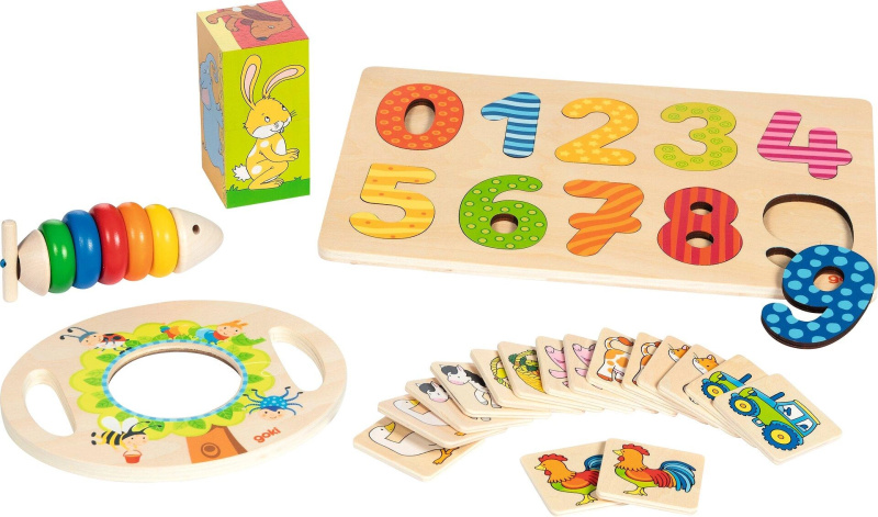 Dárkový set - Pro děti od 2 let, 5 hraček (Goki)
