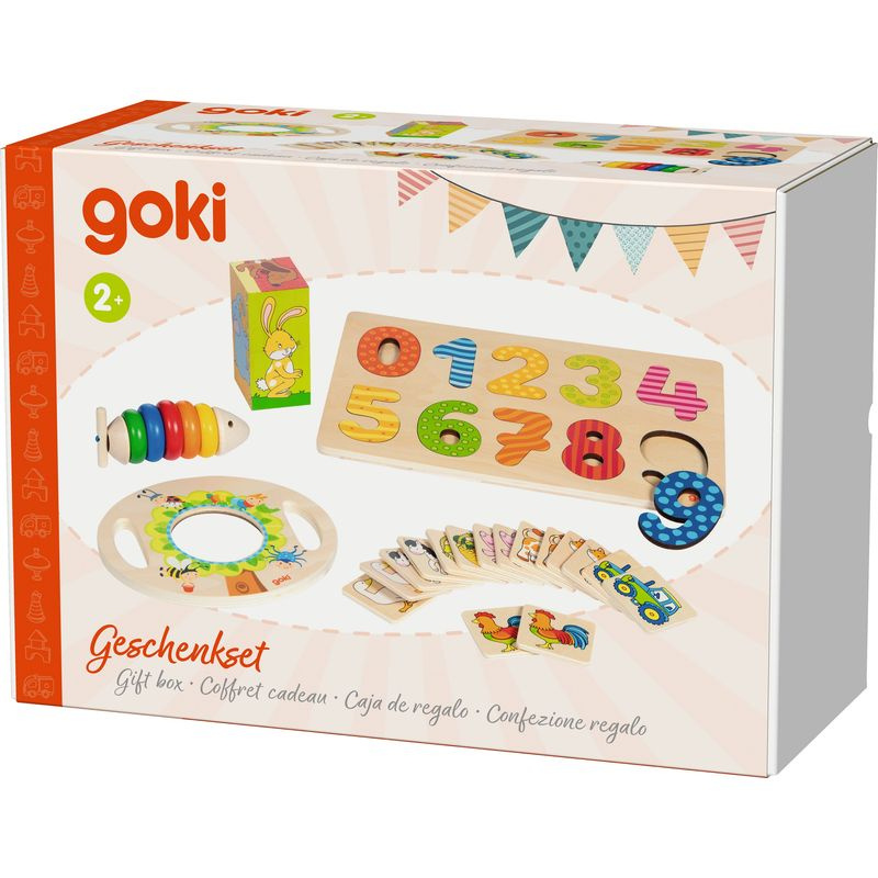 Dárkový set - Pro děti od 2 let, 5 hraček (Goki)