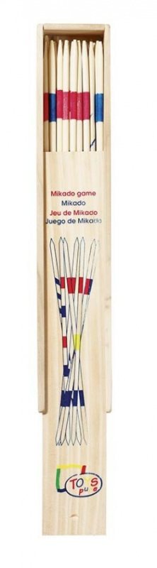 Mikádo v dřevěné krabičce, 28 cm Montessori