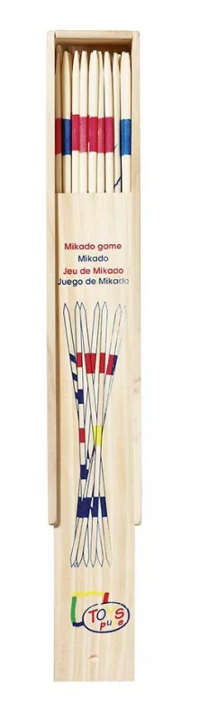 Mikádo v dřevěné krabičce, 28 cm Montessori