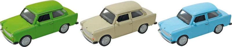WELLY Autíčko na zpětné natažení Trabant 601 béžový