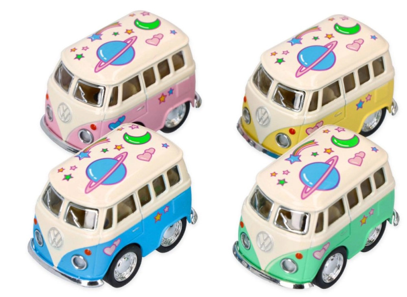 Kovový model Volkswagen mini van 5cm