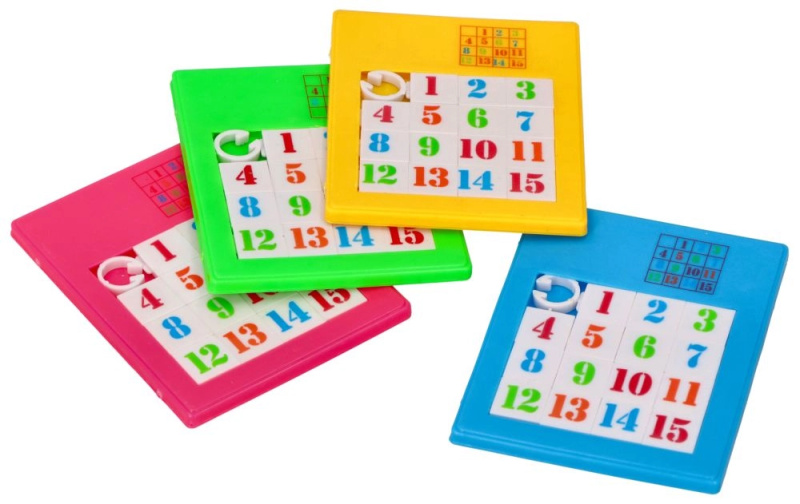 Logická hra – posunovací puzzle čísla Montessori