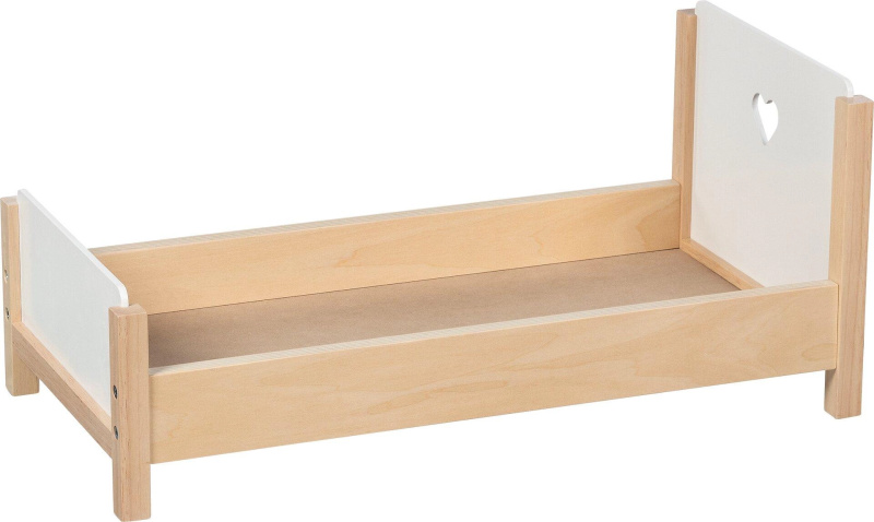 Postýlka pro panenky - Srdíčkové snění dřevěná (Goki)