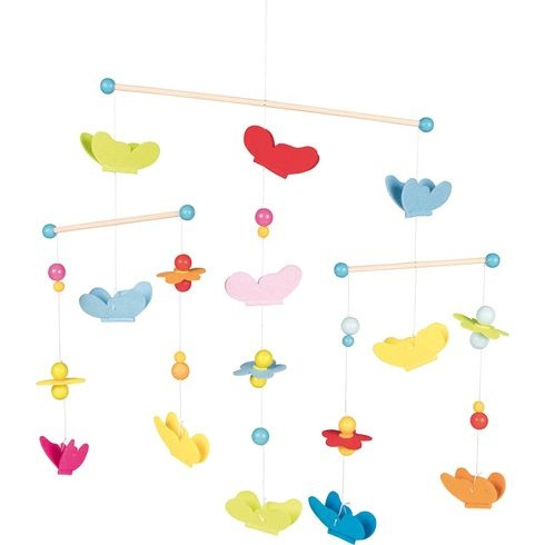 Závěsný kolotoč, motýlci Montessori