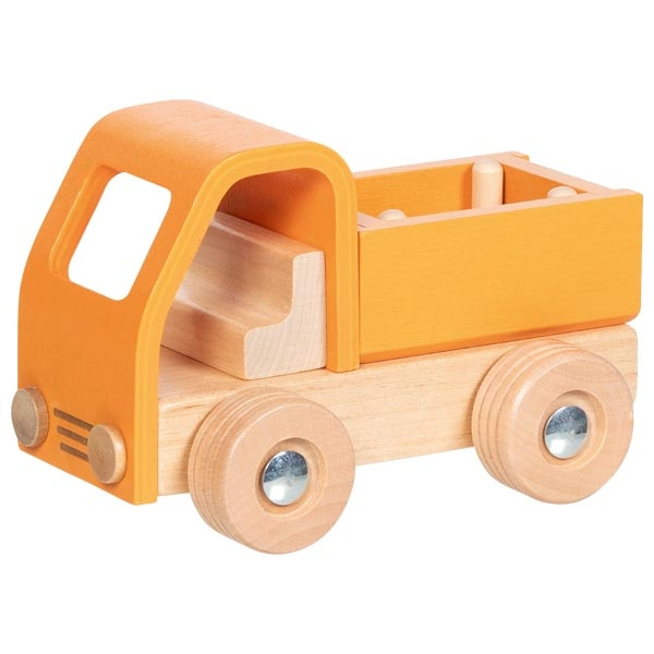Auto - Dřevěné nákladní oranžové (Goki)