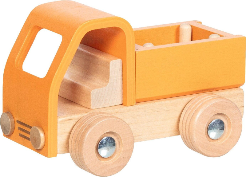 Auto - Dřevěné nákladní oranžové (Goki)
