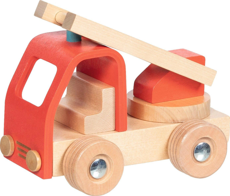 Auto - Dřevěné hasičské červené (Goki)