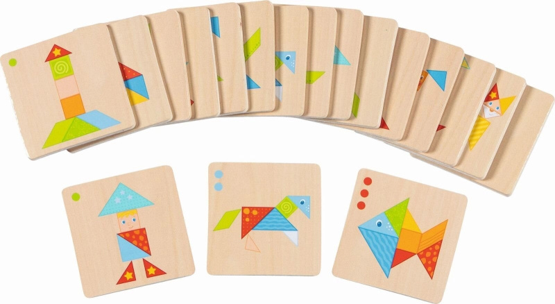 Barevné tangramy Montessori
