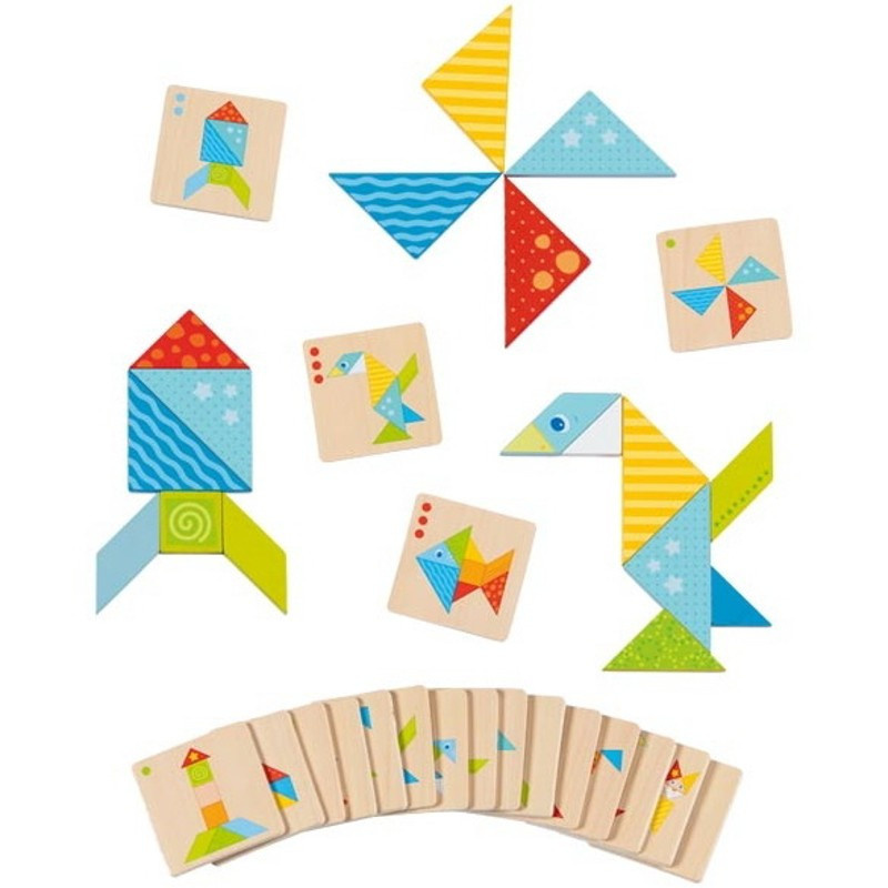 Barevné tangramy Montessori