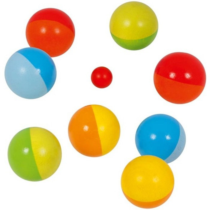 Petanque - Dřevěný barevný (Goki)