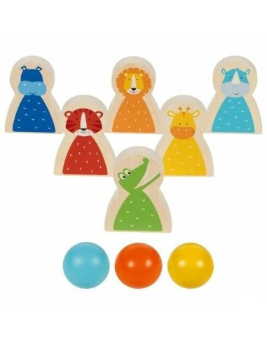 Bowling - divoká zvířata Montessori